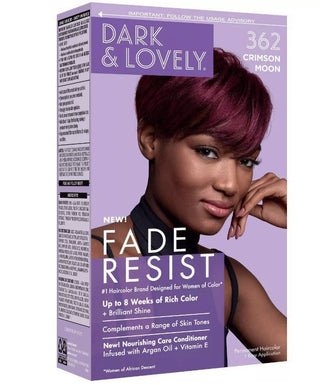 SoftSheen Carson - Dark & Lovely Fade Resist Permanent Hair Dye Kit #362 (CRIMSON MOON)