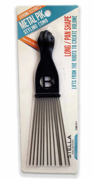 STELLA COLLECTION - Strong Flexible Metal Pik Styling Comb