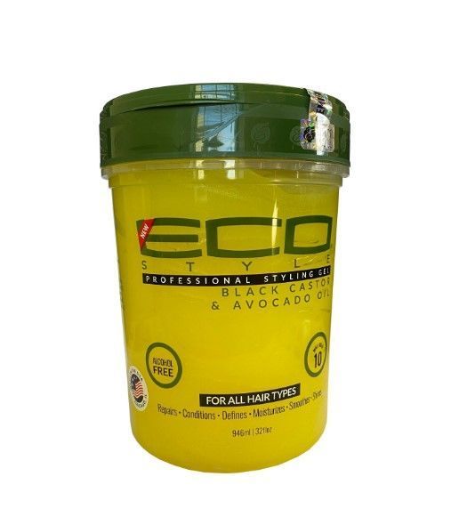 ECO - Professional Styling Gel Black Castor & Avocado Oil