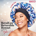 KISS - RED ROYALLUX REVERSIBLE BONNET X-LARGE DIAMOND