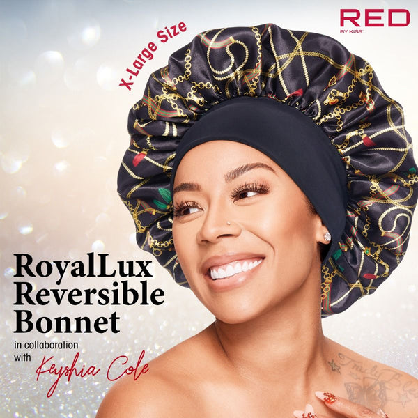 KISS - RED ROYALLUX REVERSIBLE BONNET X-LARGE CHAIN