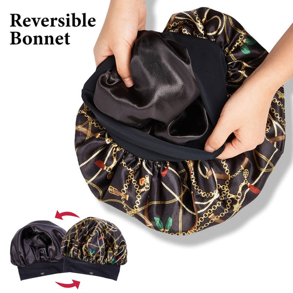 KISS - RED ROYALLUX REVERSIBLE BONNET X-LARGE CHAIN