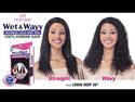 MAYDE - Wet & Wavy Invisible Lace Part Wig LOOSE DEEP 20