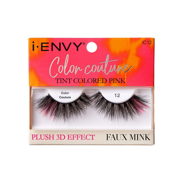 KISS - IEK COLOR COUTURE TINT FAUX MINK - 12 TINTED PINK