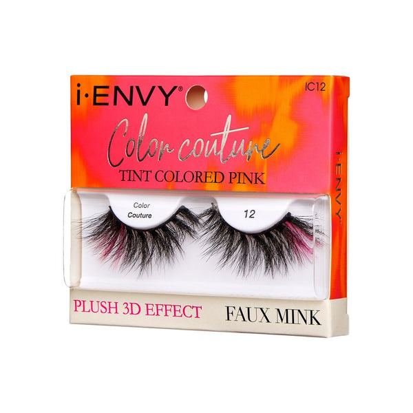 KISS - IEK COLOR COUTURE TINT FAUX MINK - 12 TINTED PINK