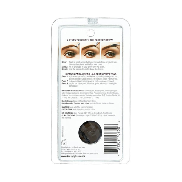 KISS - IENVY ALL-IN-1 EYEBROW POMADE DARK BROWN