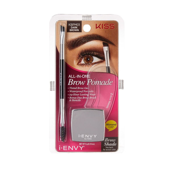 KISS - IENVY ALL-IN-1 EYEBROW POMADE DARK BROWN