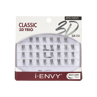 KISS - IEK 3D TRIO CLASSIC INDIVIDUAL EYELASHES - LONG