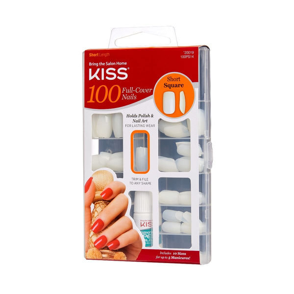 KISS - 100 NAILS SHORT SQUARE
