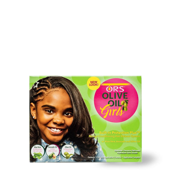 ORS - Olive Oil Girls Built-In Protection Plus No-Lye Conditioning Hair Relaxer System Kit