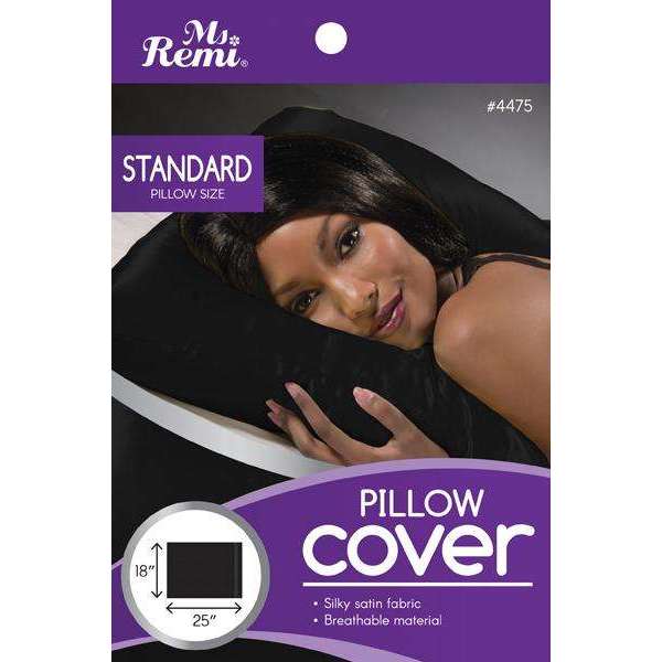 ANNIE - Ms. Remi Satin Pillow Cover Black