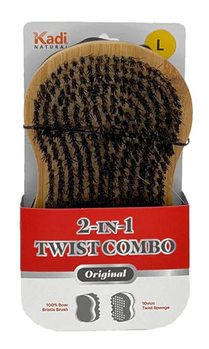 Kadi Natural - 2-N-1 Twist Combo Brush