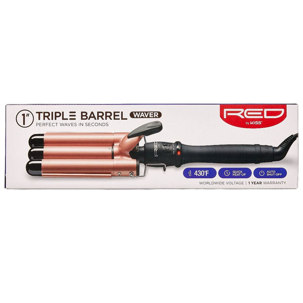 KISS - RED TRIPLE BARREL WAVER 1'