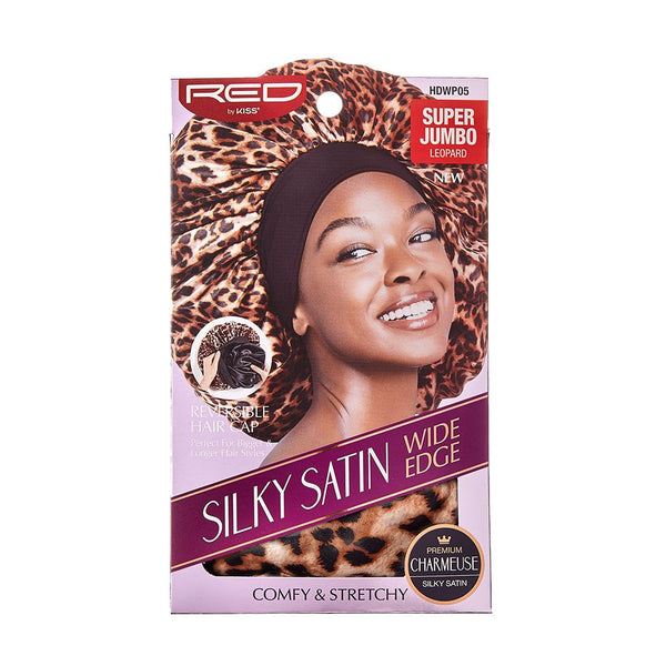 KISS - RED SILKYSATIN DOUBLEWEAR CAP SJ LEOPARD