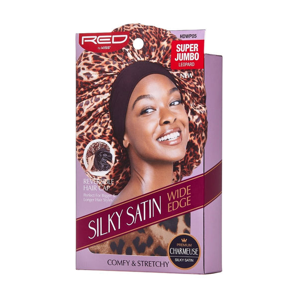 KISS - RED SILKYSATIN DOUBLEWEAR CAP SJ LEOPARD