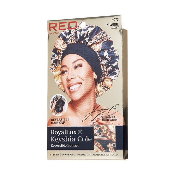 KISS - RED ROYALLUX REVERSIBLE BONNET X-LARGE LUXURY