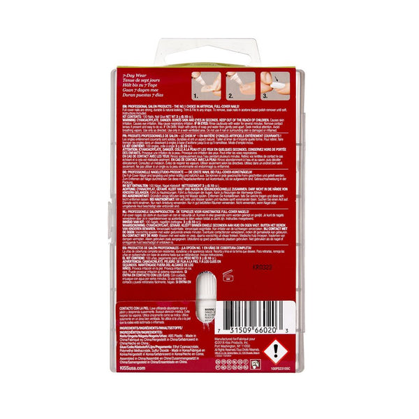 KISS - 100 NAILS ACTIVE LONG SQUARE