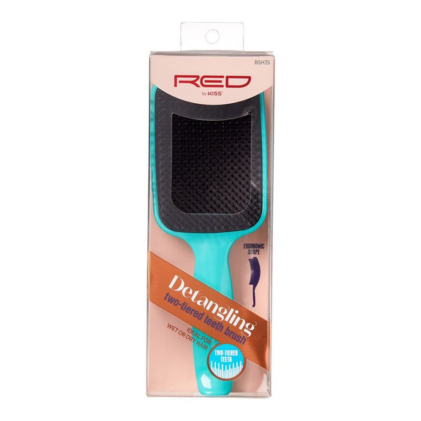KISS - RED DETANGLING Two-Tiered Teeth Brush