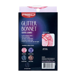 KISS - RED GLITTER BONNET SJ PINK PEARL