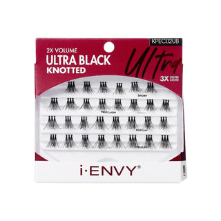 KISS - IEK TRIO ULTRA BLACK INDIVIDUAL EYELASHES - MEDIUM