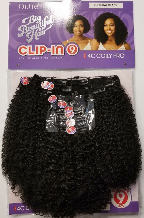 OUTRE - BIG BEAUTIFUL HAIR CLIP-IN 4C COILY FRO 10