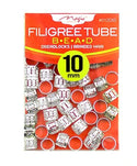 MAGIC COLLECTION - Filigree Tube Bead Silver 36PCs