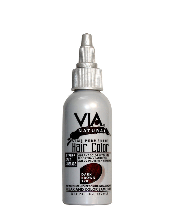 VIA - Natural Semi-Permanent Hair Color DARK BROWN 120