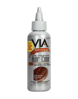VIA - Natural Semi-Permanent Hair Color NATURAL BROWN 104